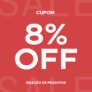Cupom de desconto C&A com 8% OFF em compras a partir de R$ 199,00 em Apparel, Beleza, Óculos e Relógios